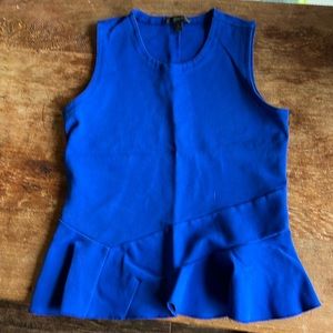 J.Crew peplum blue shirt size S